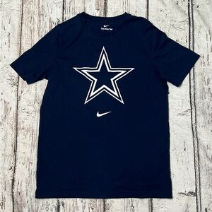 Dallas Cowboys The Nike Tee Blue Womens Crewneck Sports Athletic Tshirt